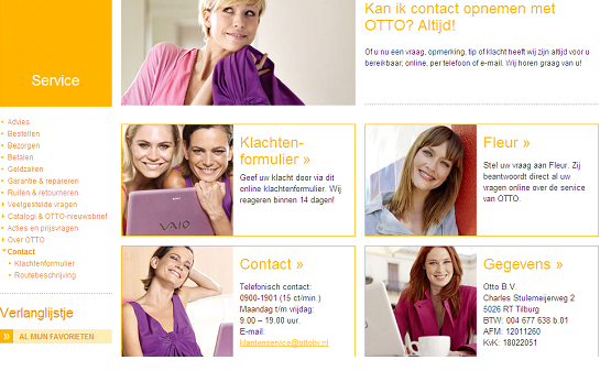 Ontslag voorbeeld Omgaan met Otto.nl | Hoe contact opnemen met Otto?